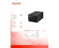LaCie 2Big Dock 20TB V2 Thunderbolt 3 Czarny - 1066364 - zdjęcie 4